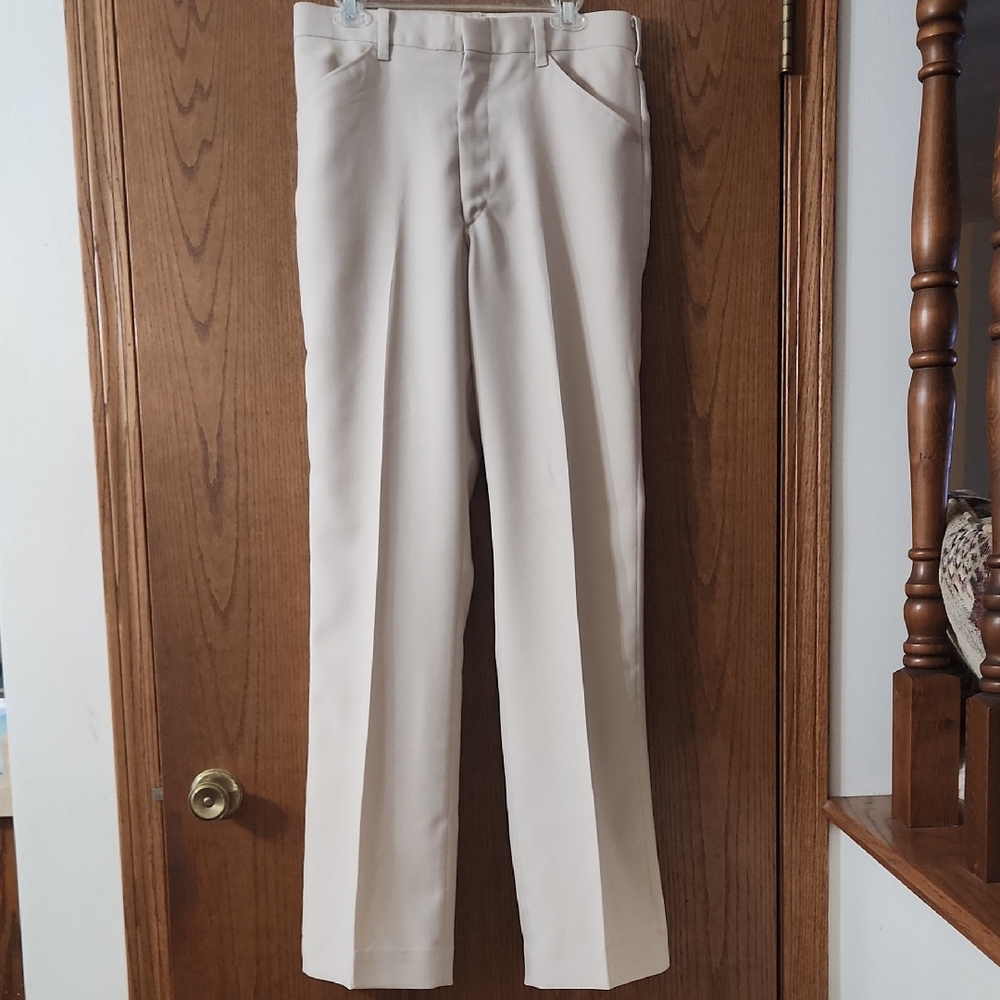 Vintage Men's JC Penney Creme Pants - Size 34/36